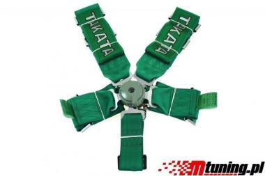 Racing seat belts 5p 3" Green - Takata  JB-PA-025