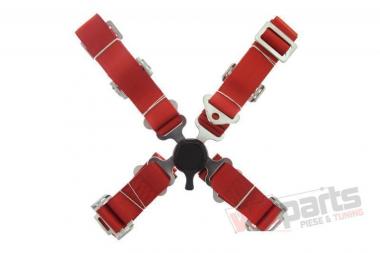 Racing seat belts 4p 2" Red - Quick JB-PA-017