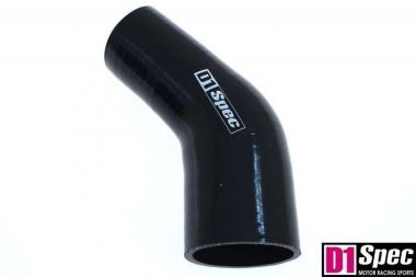 Reduction silicone elbow D1Spec Black 45deg 51-63mm DS-DS-107