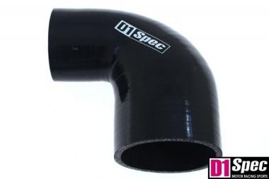 Reduction silicone elbow D1Spec Black 90deg 67-76mm DS-DS-099