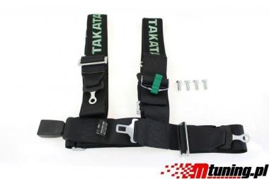 Racing seat belts 4p 3" Black - Takata Replica JB-PA-031