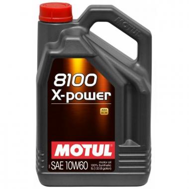 Motul 8100 X-Power 10W60 engine oil XPOWER5L