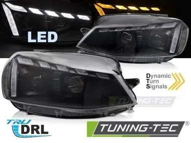 Faruri FULL LED BLACK DRL SEQ pentru VW GOLF 7 17-19 - LPVWW3